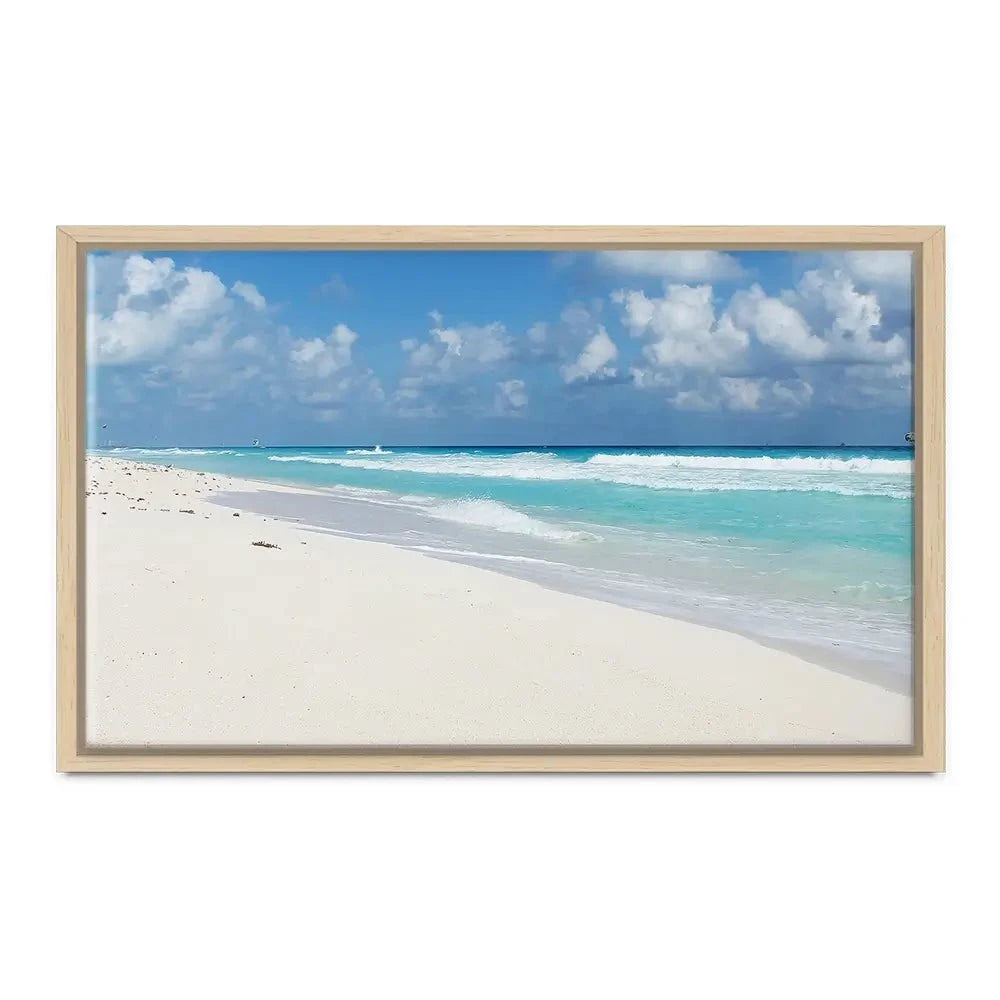 Beautiful Beach Scene Canvas Print Beautiful Beach Scene Canvas Print wall art product Ligia Aguilar / Shutterstock