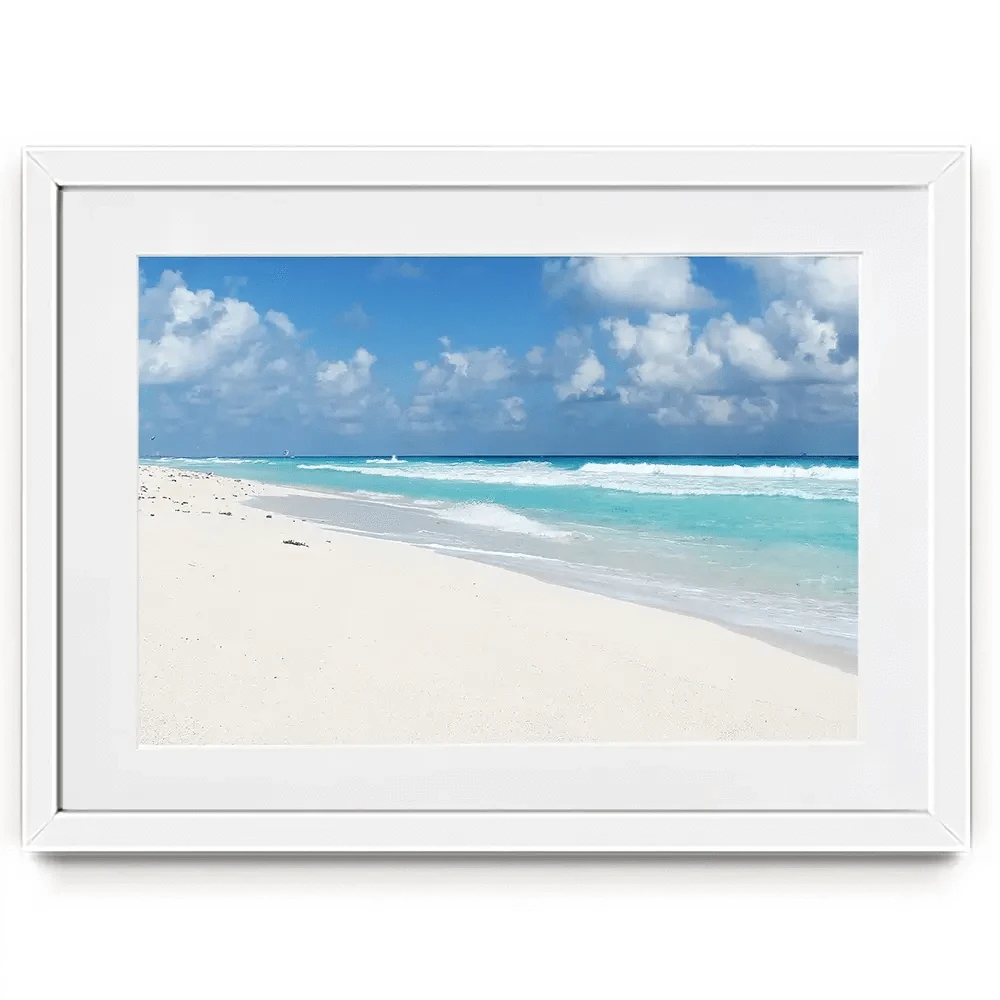 Beautiful Beach Scene Framed Art Print Beautiful Beach Scene Framed Art Print wall art product Ligia Aguilar / Shutterstock
