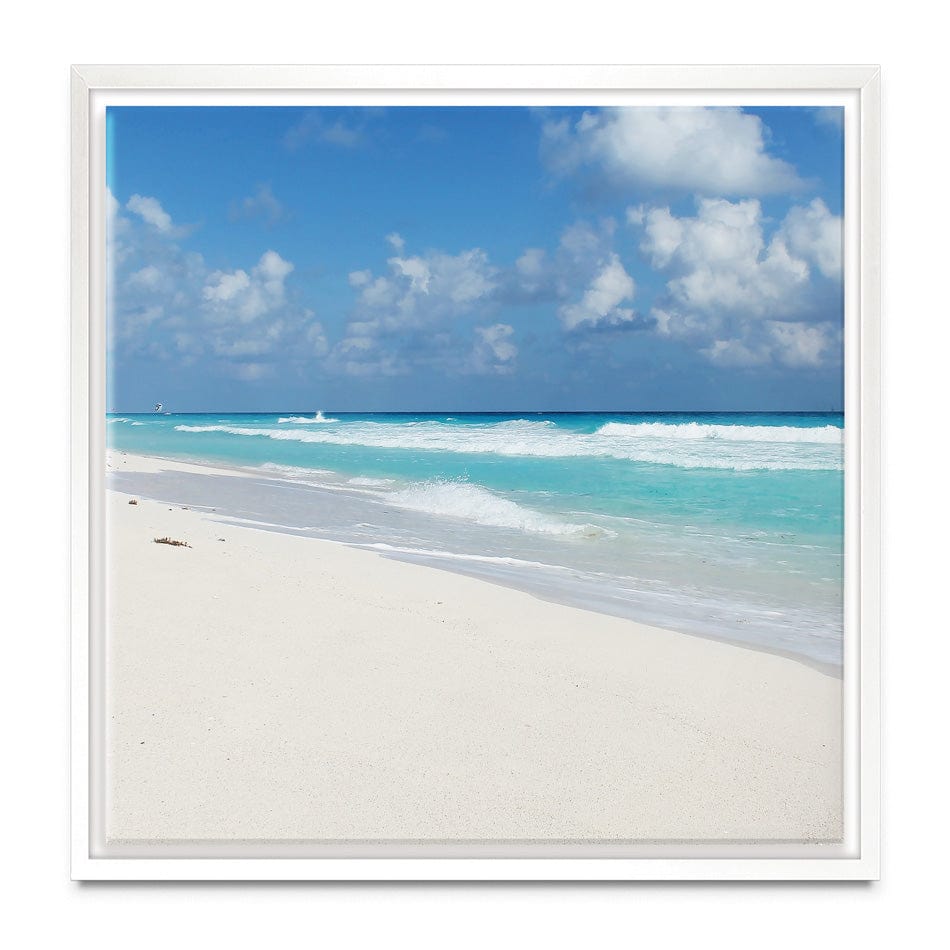 Beautiful Beach Scene Square Canvas Print wall art product Ligia Aguilar / Shutterstock