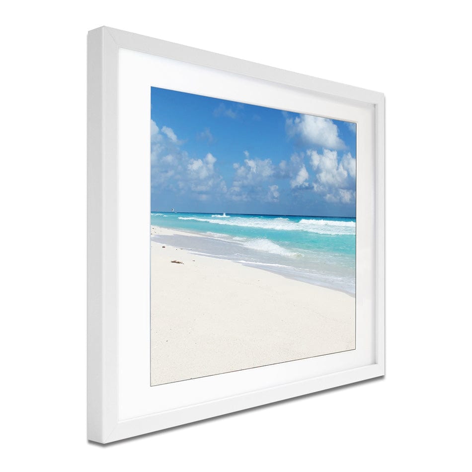 Beautiful Beach Scene Square Framed Art Print wall art product Ligia Aguilar / Shutterstock