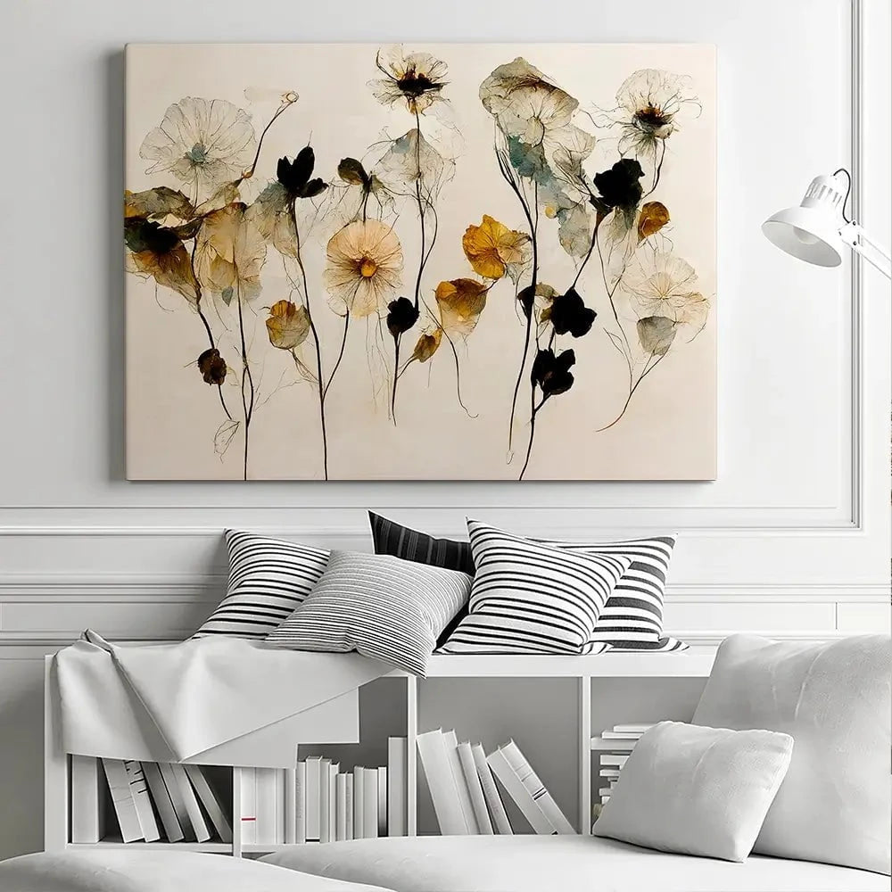 Beautiful Dry Flowers Canvas Print Beautiful Dry Flowers Canvas Print wall art product Treechild