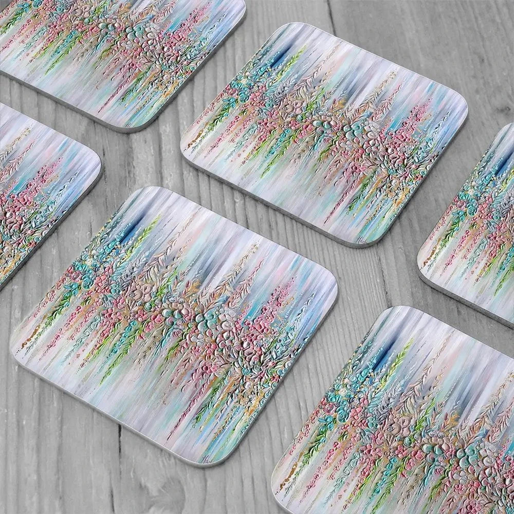 Beautiful Pastels Coaster Set Beautiful Pastels Coaster Set wall art product Nada Khatib