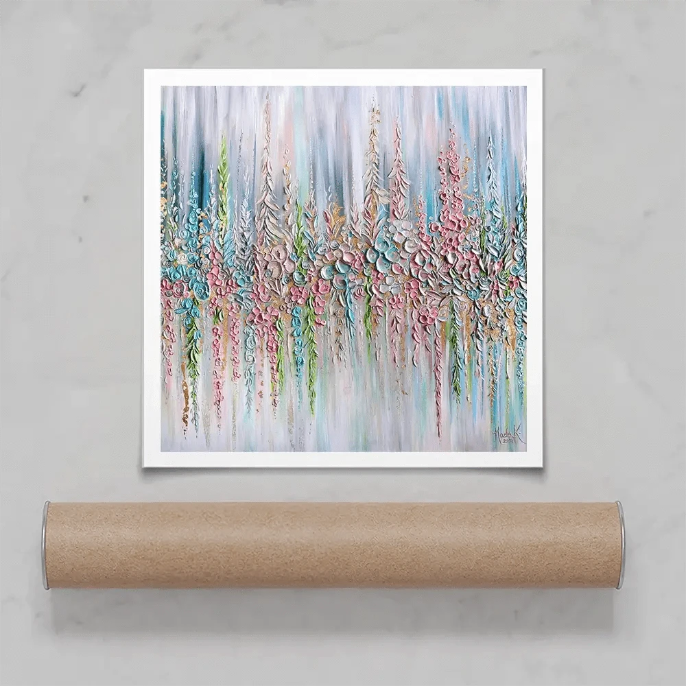 Beautiful Pastels Square Art Print Beautiful Pastels Square Art Print wall art product Nada Khatib