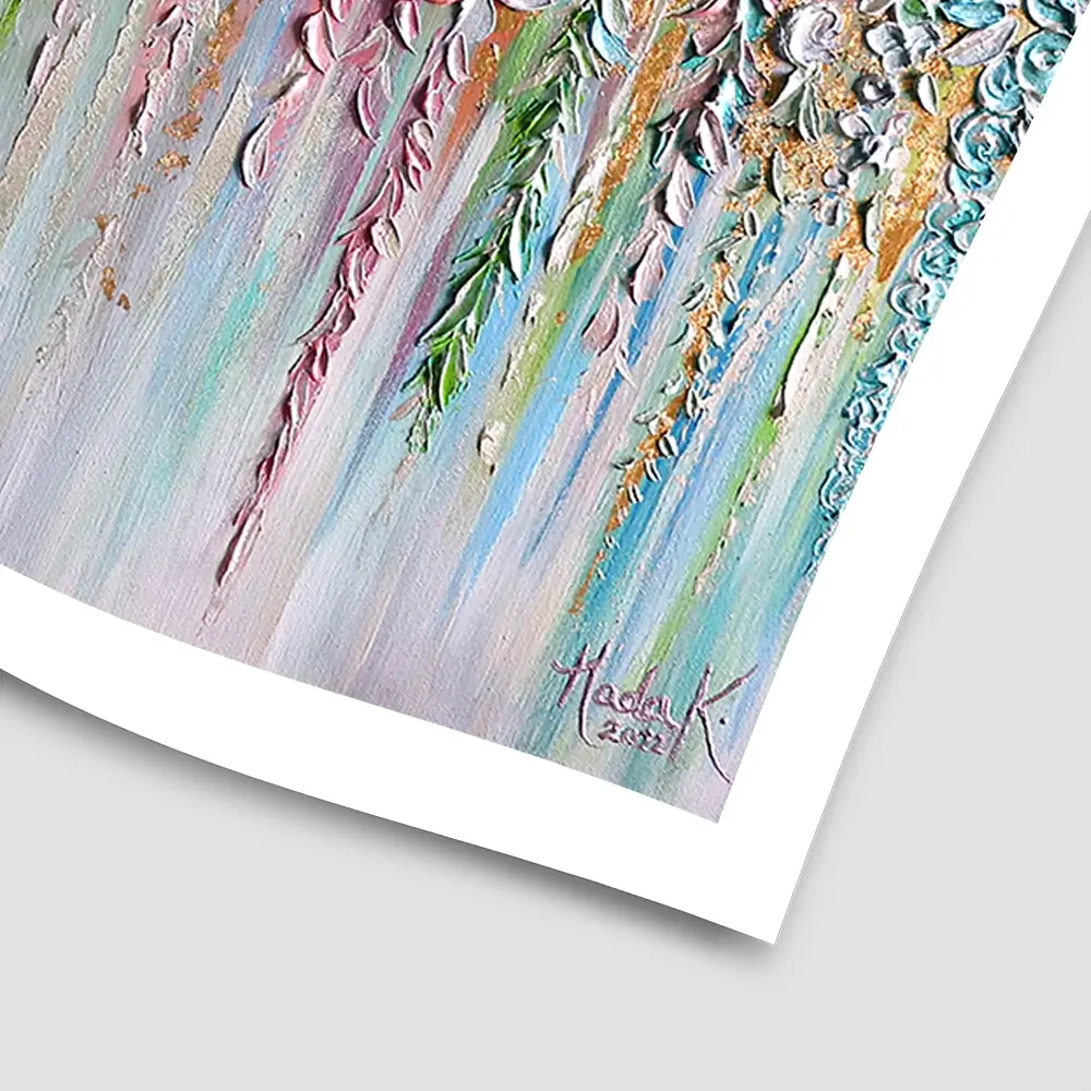 Beautiful Pastels Square Art Print Beautiful Pastels Square Art Print wall art product Nada Khatib