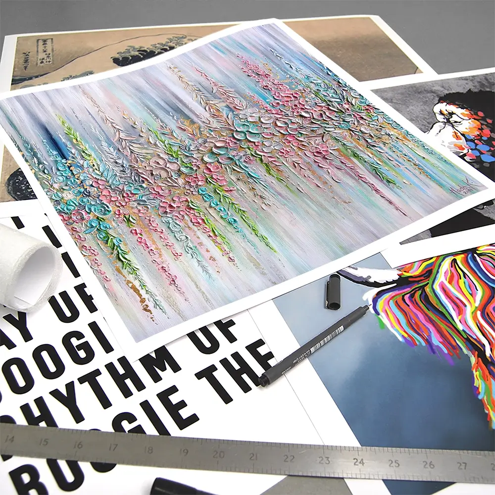 Beautiful Pastels Square Art Print Beautiful Pastels Square Art Print wall art product Nada Khatib