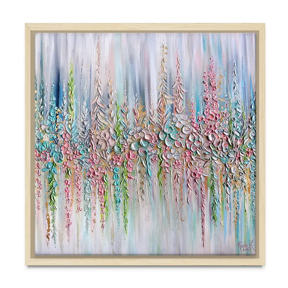 Beautiful Pastels Square Canvas Print Beautiful Pastels Square Canvas Print wall art product Nada Khatib