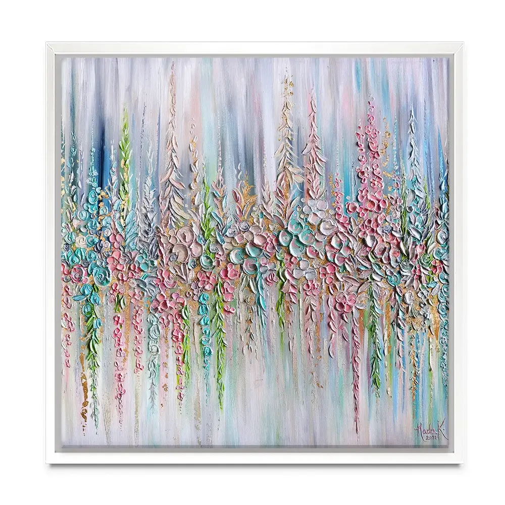 Beautiful Pastels Square Canvas Print Beautiful Pastels Square Canvas Print wall art product Nada Khatib