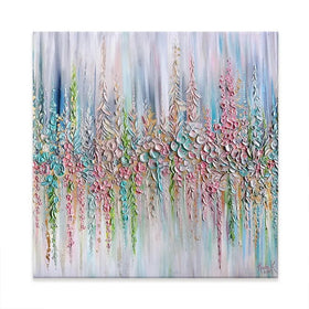 Beautiful Pastels Square Canvas Print Beautiful Pastels Square Canvas Print wall art product Nada Khatib