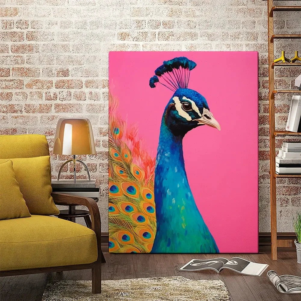 Beautiful Peacock Canvas Print Beautiful Peacock Canvas Print wall art product Treechild