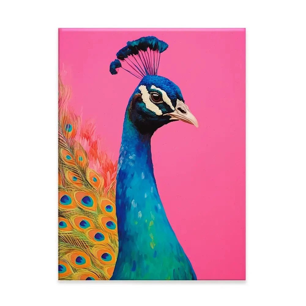 Beautiful Peacock Canvas Print Beautiful Peacock Canvas Print wall art product Treechild