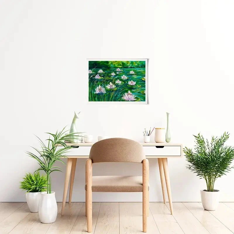 Beautiful Water Lillies Art Print Beautiful Water Lillies Art Print wall art product Estelle Grengs - Independent