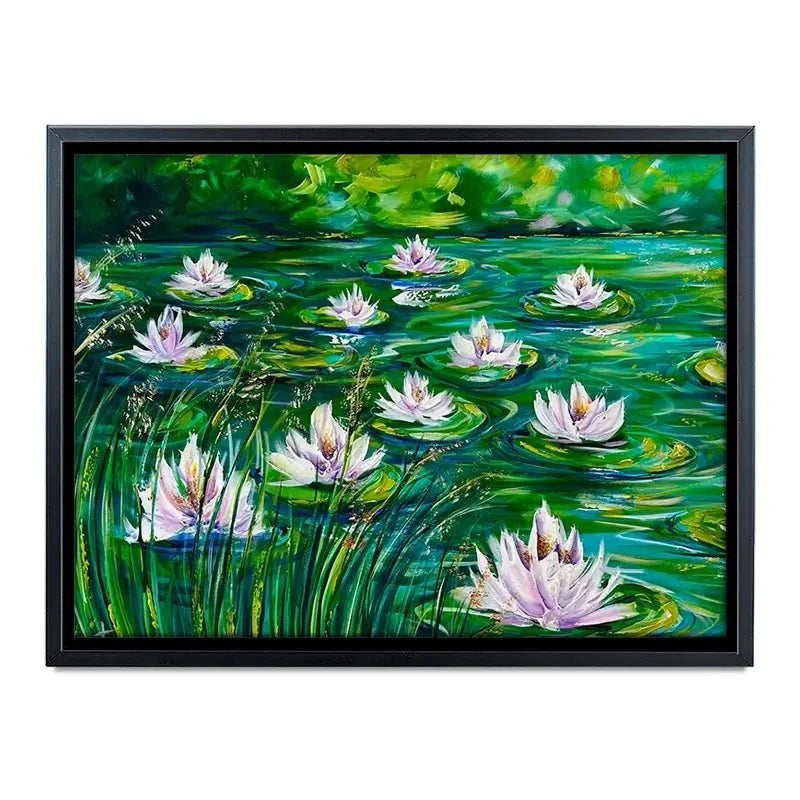 Beautiful Water Lillies Canvas Print Beautiful Water Lillies Canvas Print wall art product Estelle Grengs - Independent