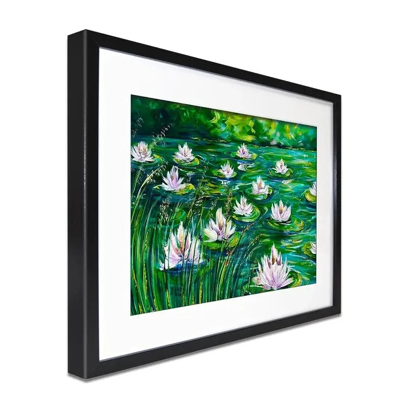 Beautiful Water Lillies Framed Art Print Beautiful Water Lillies Framed Art Print wall art product Estelle Grengs - Independent