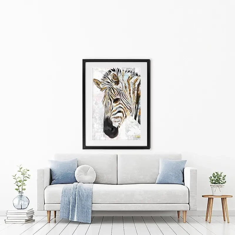 Beautiful Zebra Framed Art Print Beautiful Zebra Framed Art Print wall art product Sarah Manovski