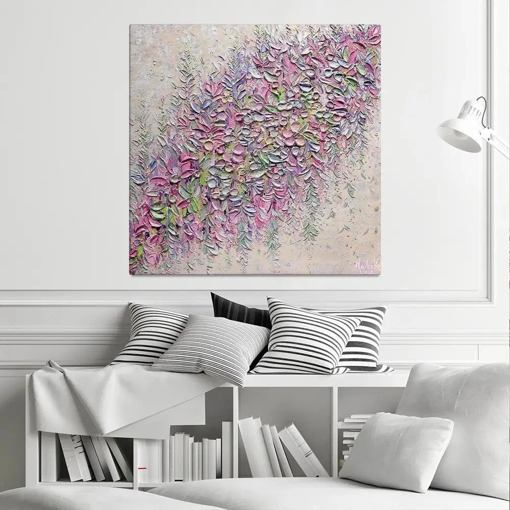 Beauty Everywhere Square Canvas Print Beauty Everywhere Square Canvas Print wall art product Nada Khatib