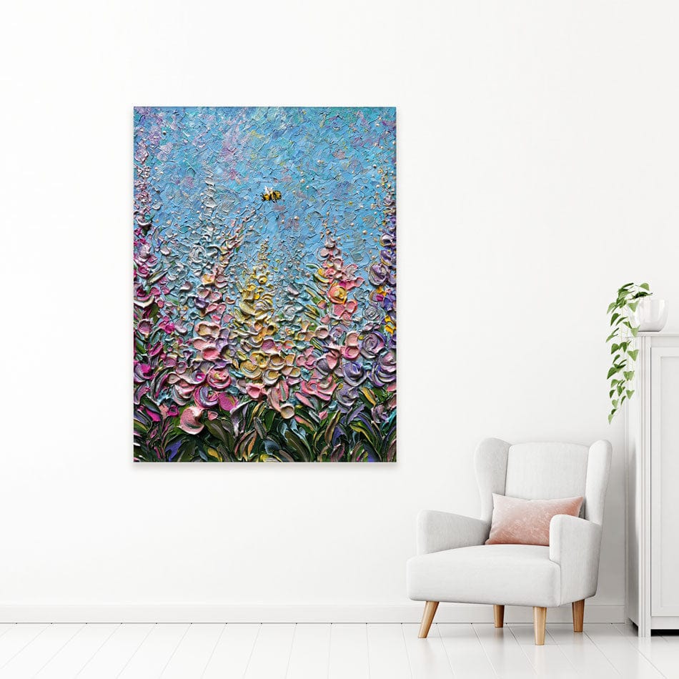 Bee Brave Canvas Print wall art product Expression By Nada