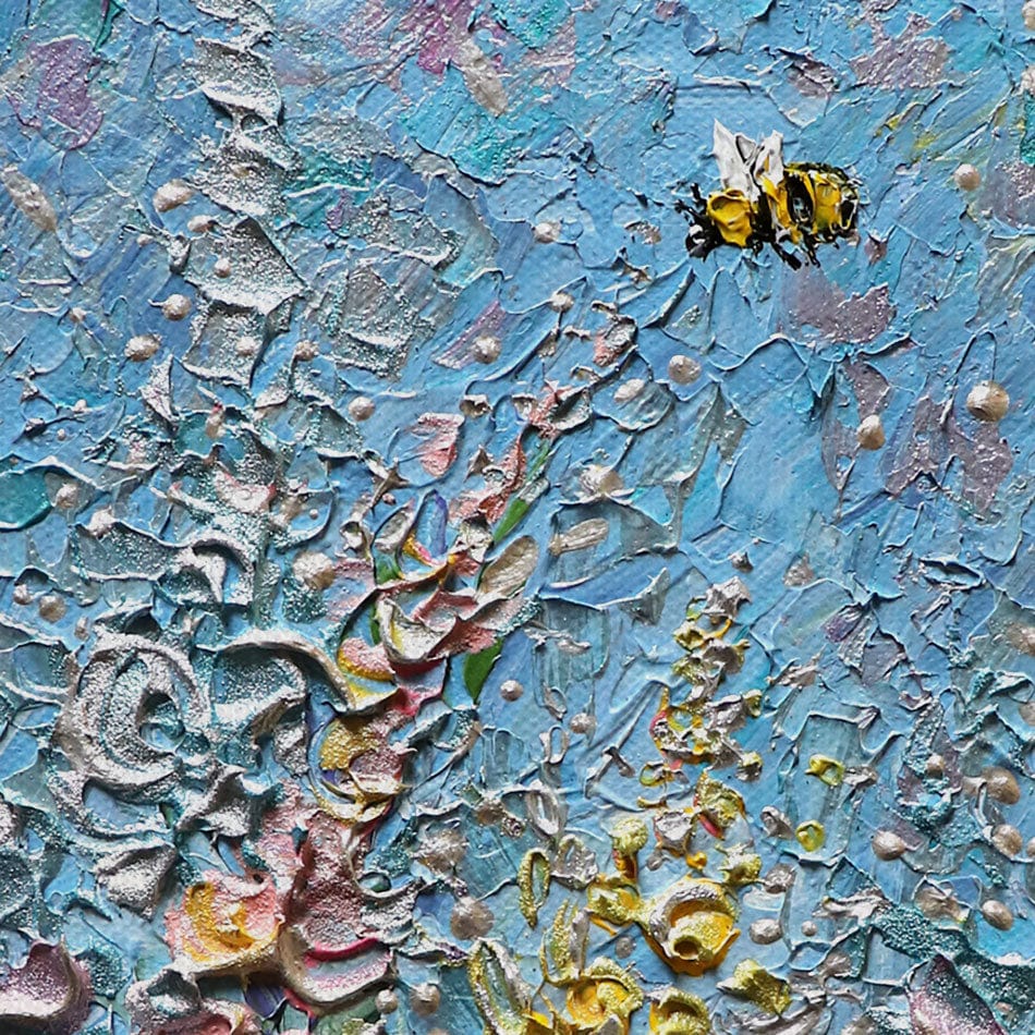 Bee Brave Canvas Print wall art product Expression By Nada