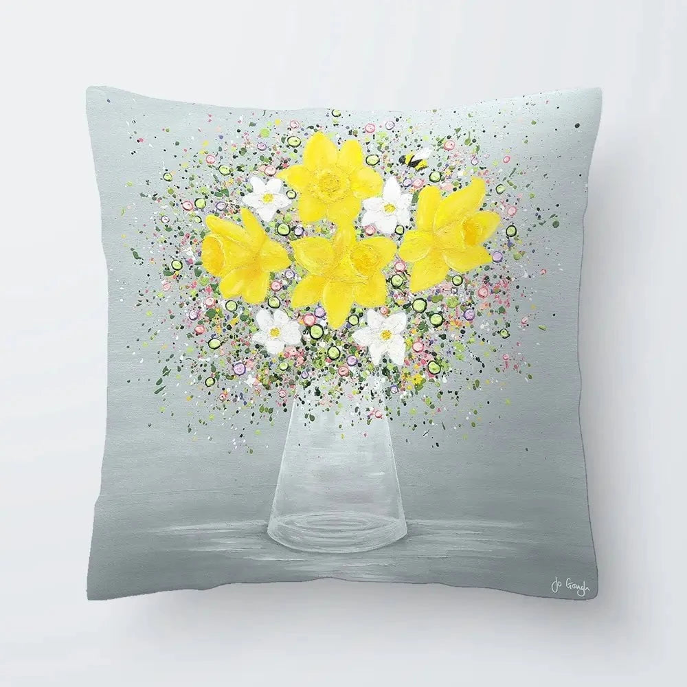 Bee Happy Cushion Bee Happy Cushion wall art product Jo Gough