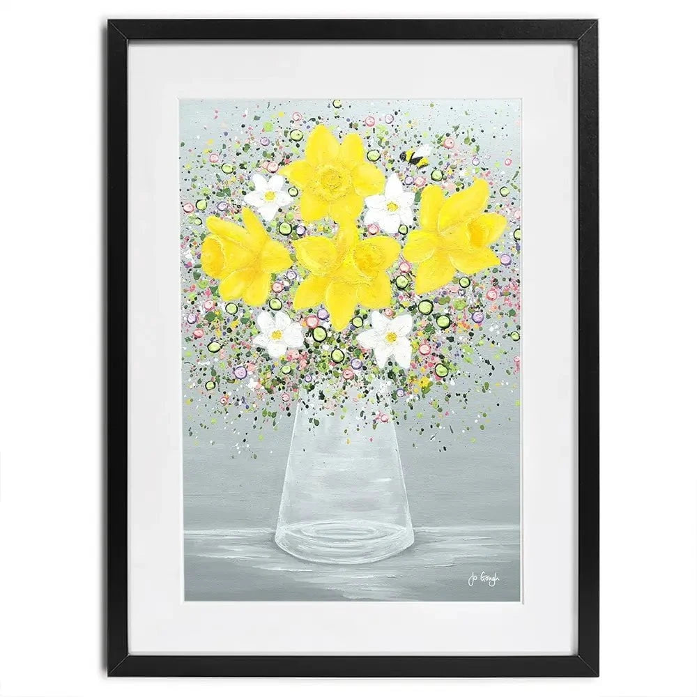 Bee Happy Framed Art Print Bee Happy Framed Art Print wall art product Jo Gough