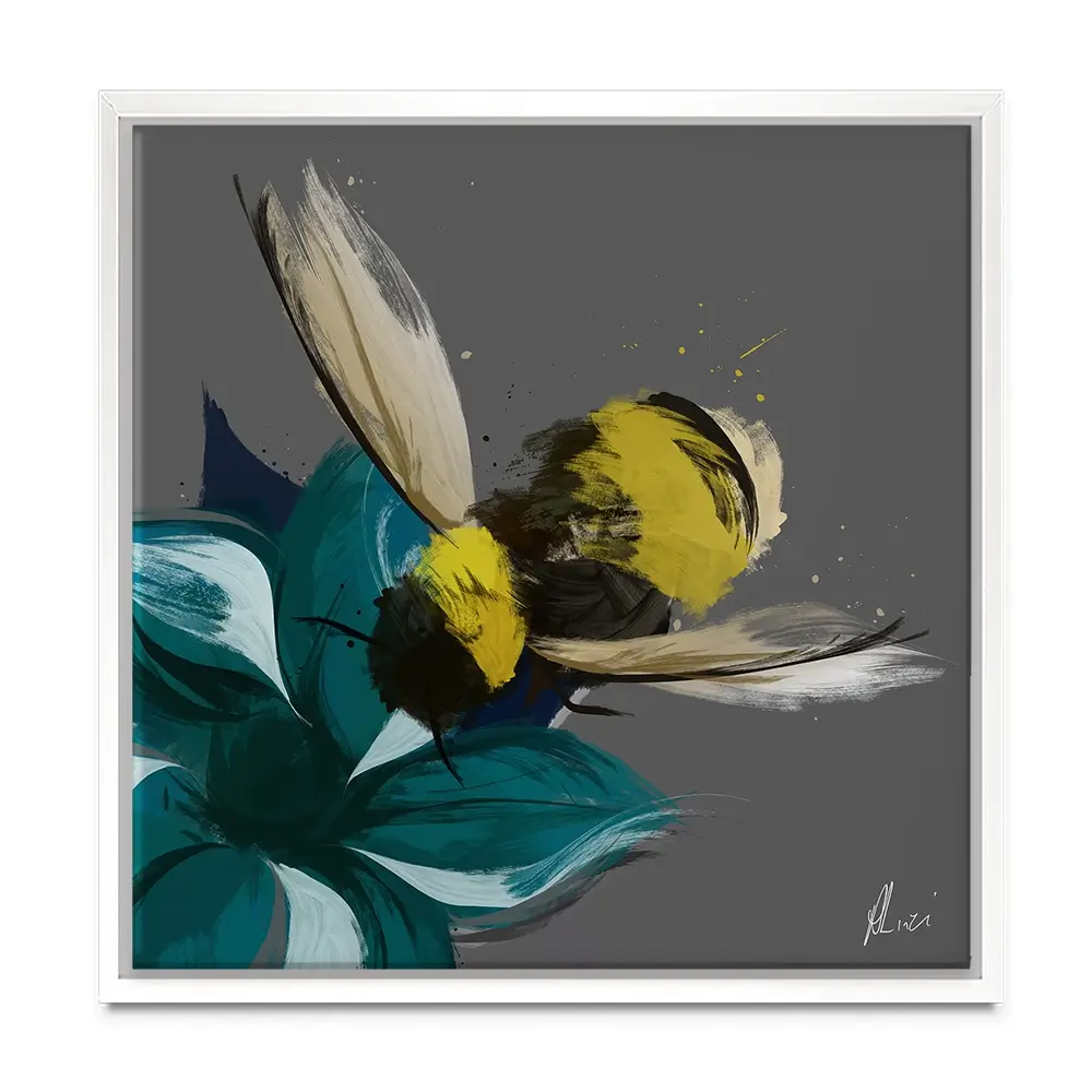 Bee In Flight Canvas Print Bee In Flight Canvas Print wall art product Aimee Linzi