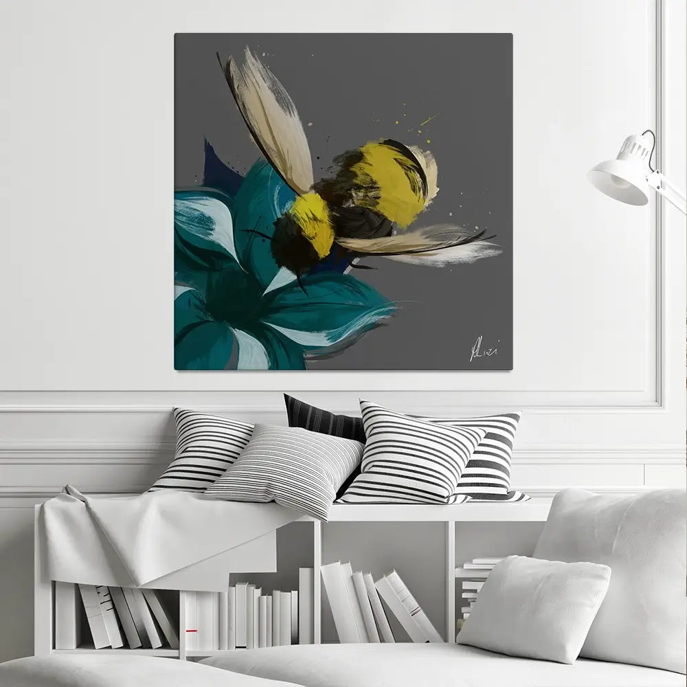 Bee In Flight Canvas Print Bee In Flight Canvas Print wall art product Aimee Linzi
