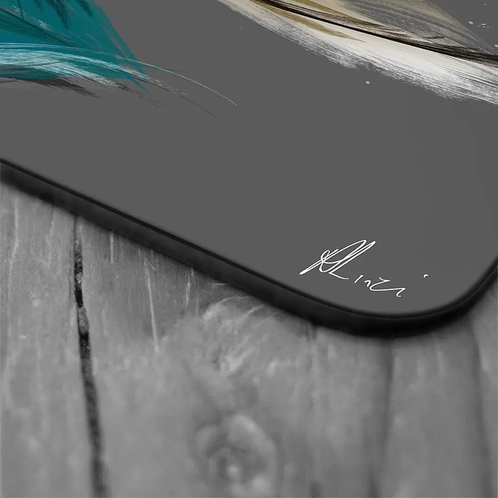 Bee In Flight Coaster Set Rainbow Soul Tree Coaster Set | Rainbow Soul Tree Art Coasters wall art product Aimee Linzi