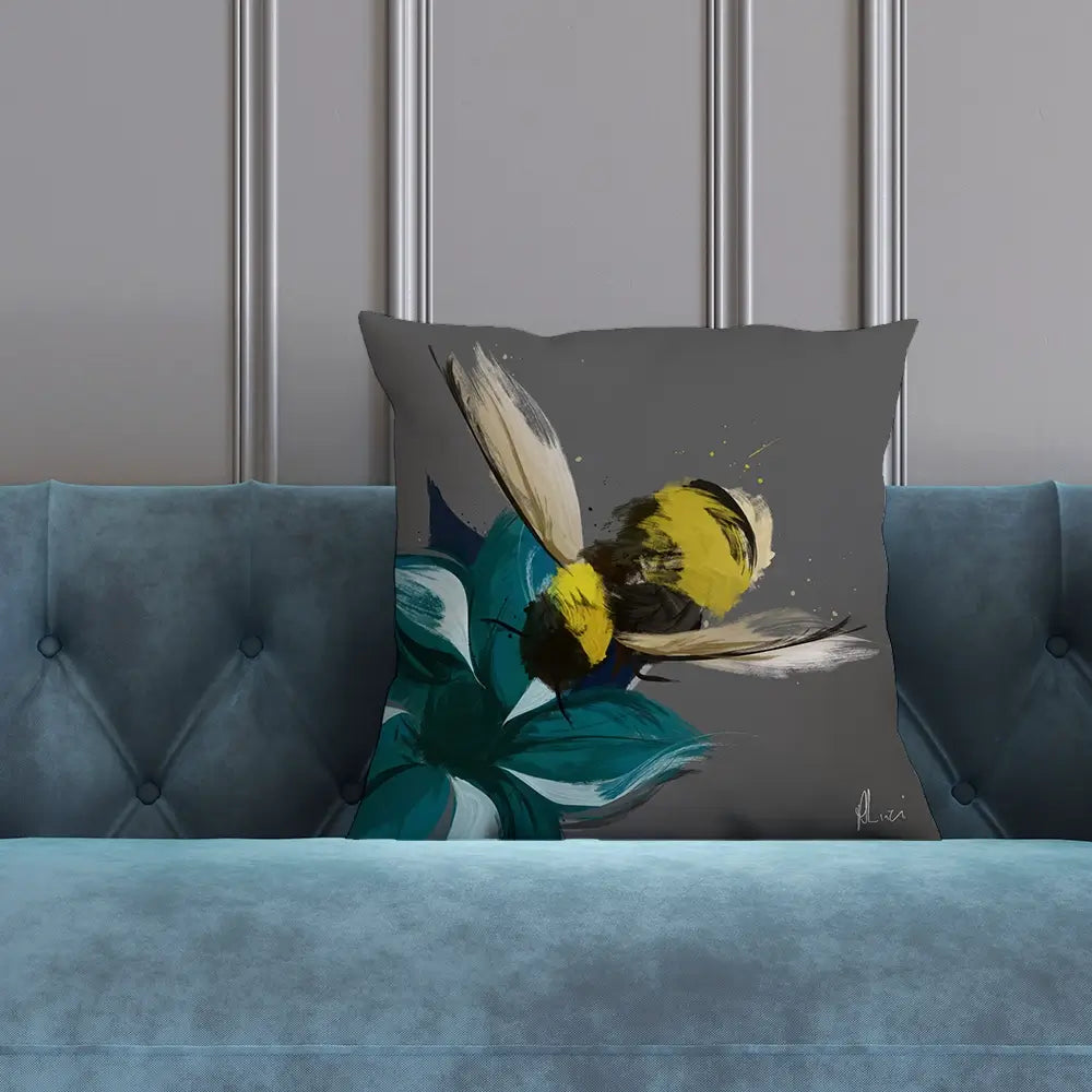 Bee In Flight Cushion Bee In Flight Cushion wall art product Aimee Linzi