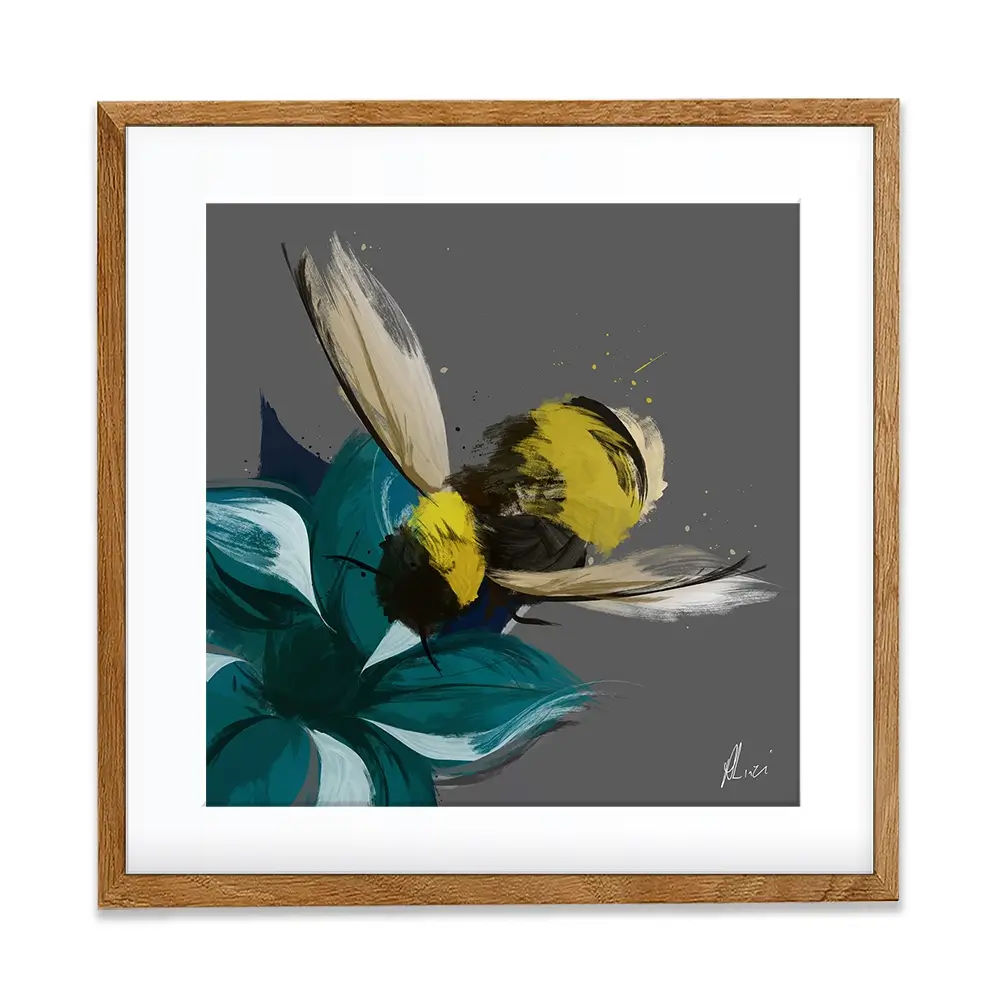 Bee In Flight Framed Art Print Bee In Flight Framed Art Print wall art product Aimee Linzi