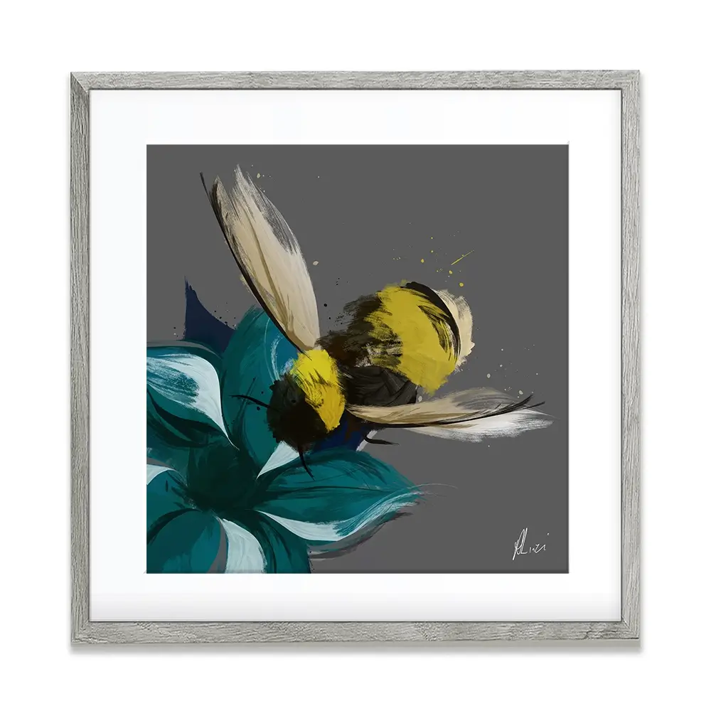Bee In Flight Framed Art Print Bee In Flight Framed Art Print wall art product Aimee Linzi