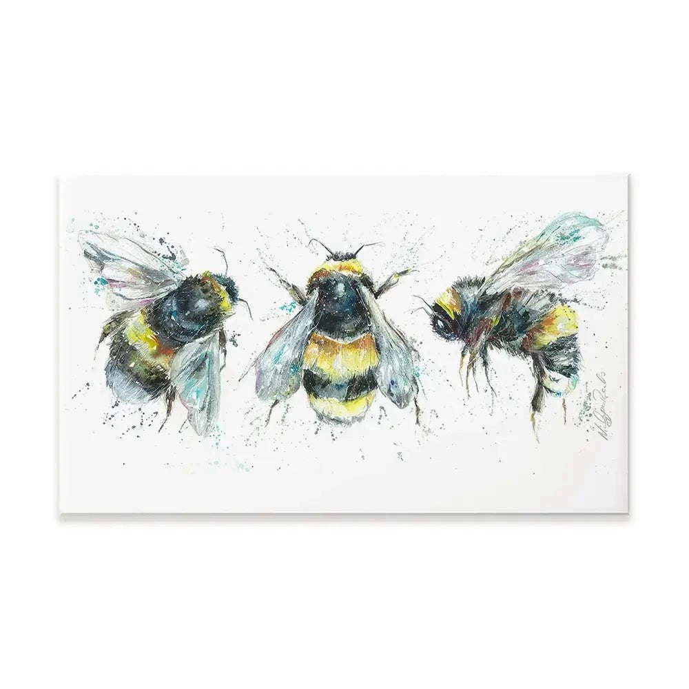 Bee Study Canvas Print Bee Study Canvas Print wall art product Nicola Jane Rowles