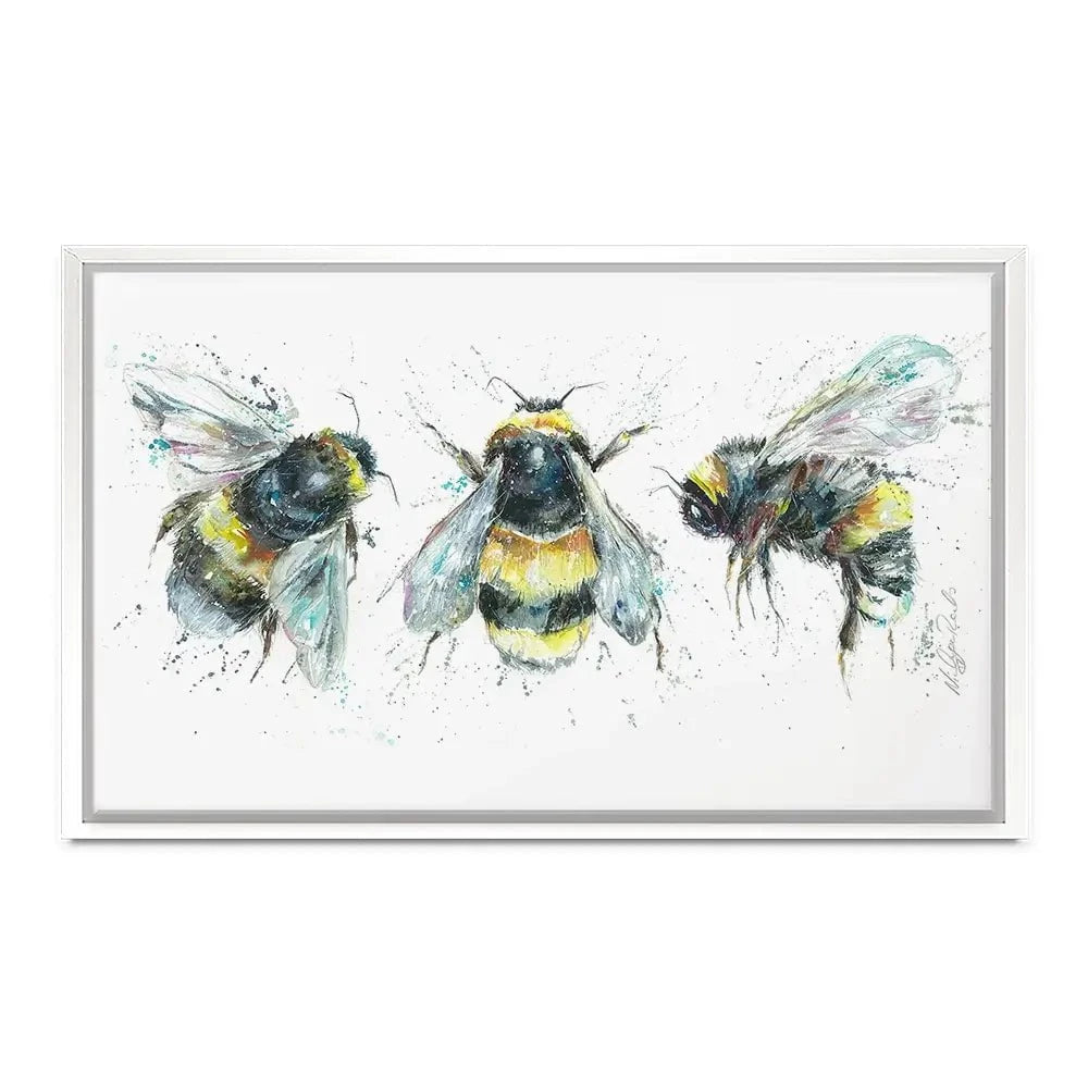 Bee Study Canvas Print Bee Study Canvas Print wall art product Nicola Jane Rowles