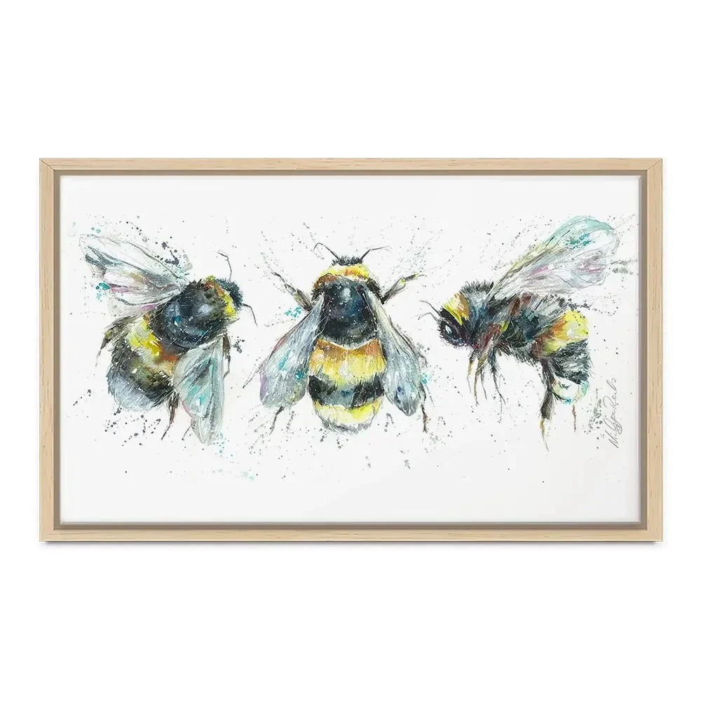 Bee Study Canvas Print Bee Study Canvas Print wall art product Nicola Jane Rowles
