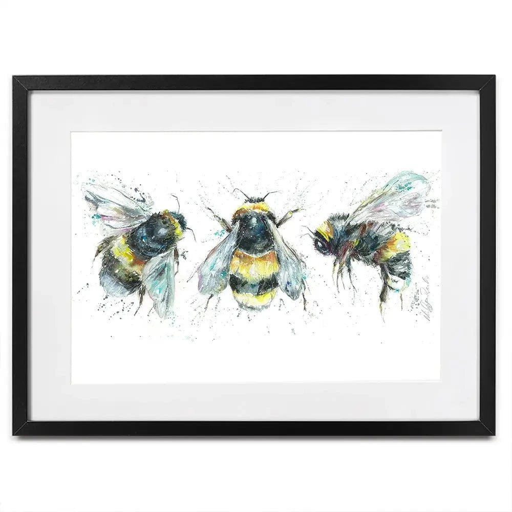 Bee Study Framed Art Print Bee Study Framed Art Print wall art product Nicola Jane Rowles