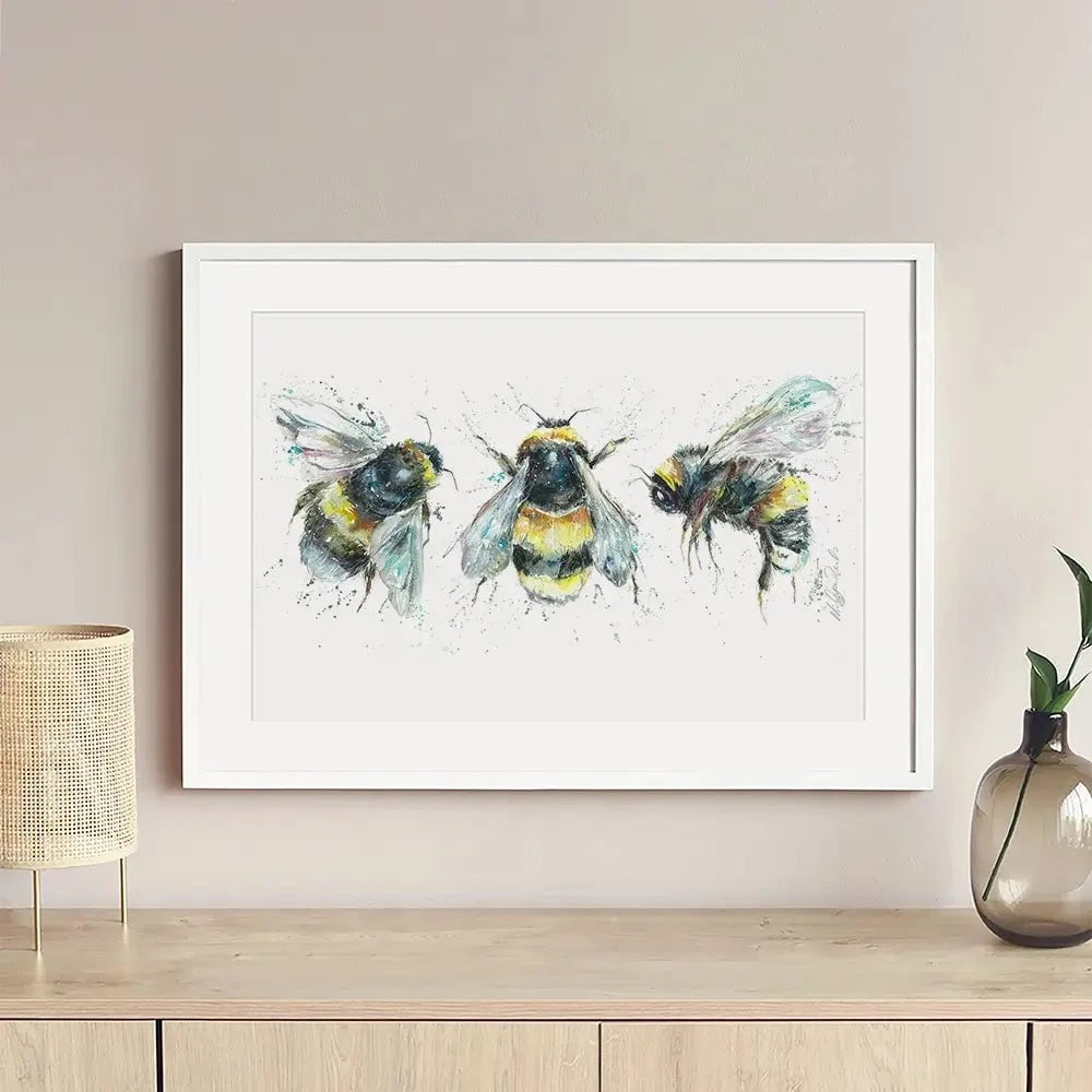 Bee Study Framed Art Print Bee Study Framed Art Print wall art product Nicola Jane Rowles