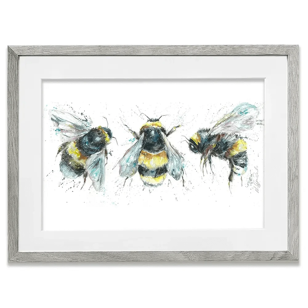 Bee Study Framed Art Print Bee Study Framed Art Print wall art product Nicola Jane Rowles