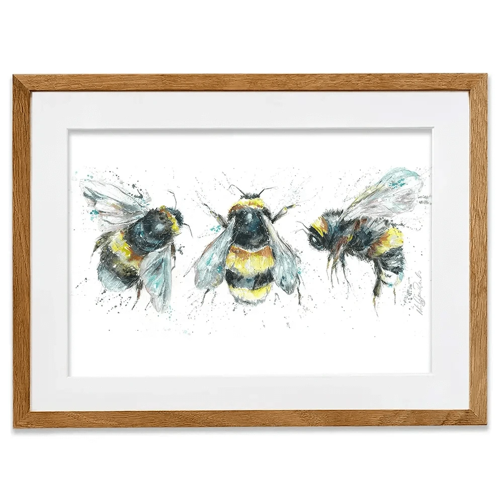 Bee Study Framed Art Print Bee Study Framed Art Print wall art product Nicola Jane Rowles
