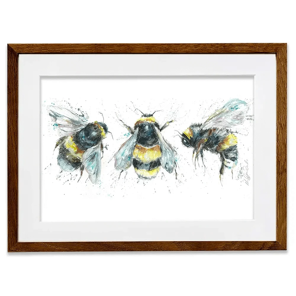 Bee Study Framed Art Print Bee Study Framed Art Print wall art product Nicola Jane Rowles