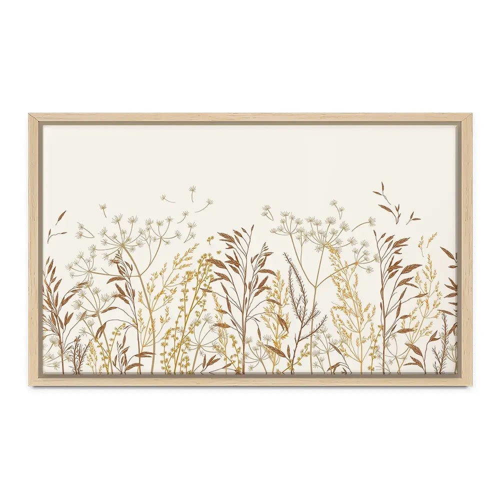 Beige Botanicals Canvas Print Beige Botanicals Canvas Print wall art product Art Print Shop