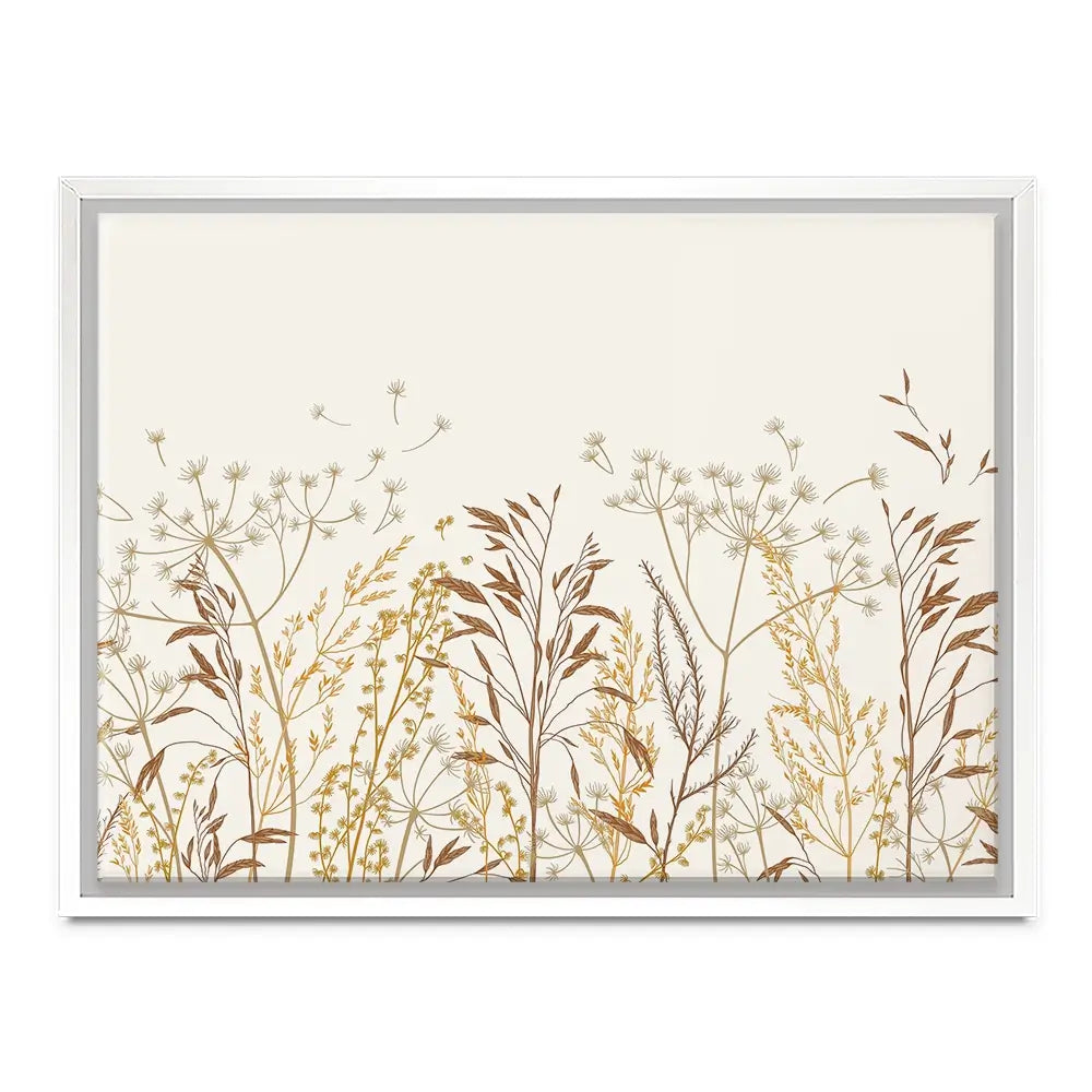 Beige Botanicals Canvas Print Beige Botanicals Canvas Print wall art product Art Print Shop