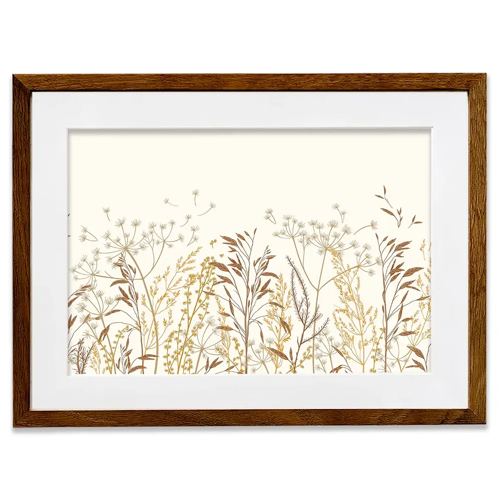 Beige Botanicals Framed Art Print Beige Botanicals Framed Art Print wall art product Art Print Shop