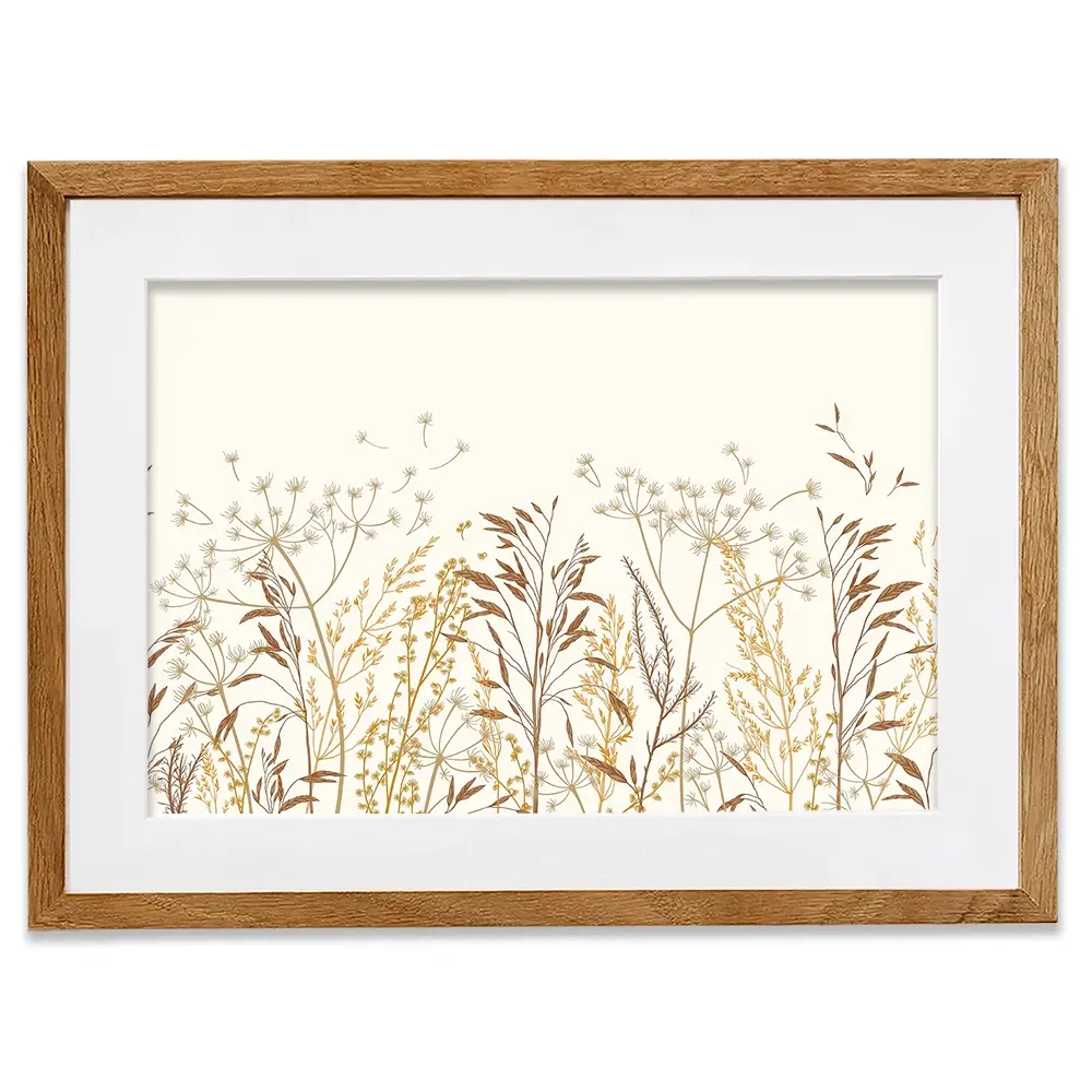 Beige Botanicals Framed Art Print Beige Botanicals Framed Art Print wall art product Art Print Shop