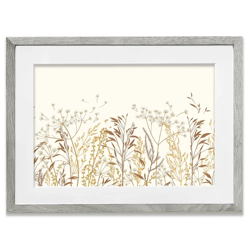 Beige Botanicals Framed Art Print Beige Botanicals Framed Art Print wall art product Art Print Shop