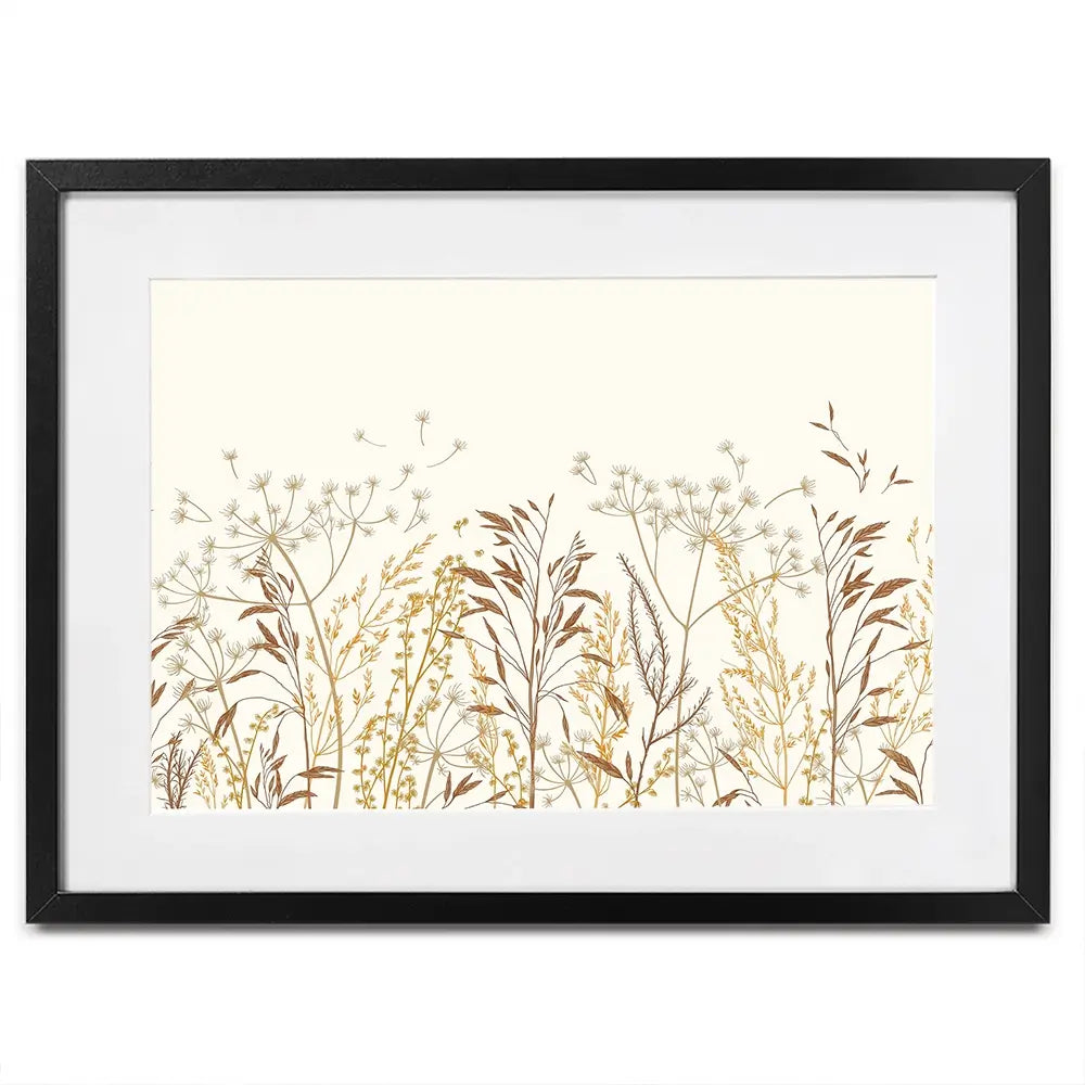Beige Botanicals Framed Art Print Beige Botanicals Framed Art Print wall art product Art Print Shop