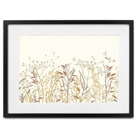 Beige Botanicals Framed Art Print Beige Botanicals Framed Art Print wall art product Art Print Shop
