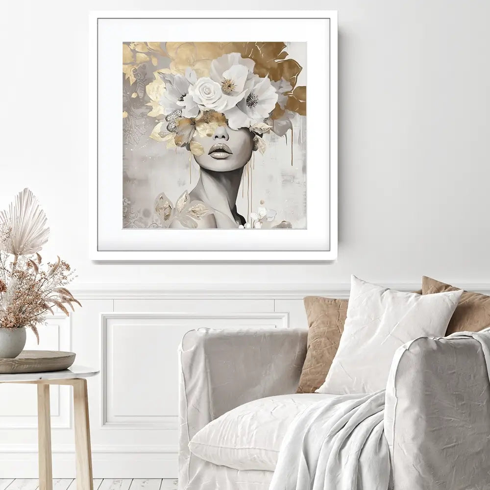 Bella Square Framed Art Print Bella Square Framed Art Print wall art product Bella Eve
