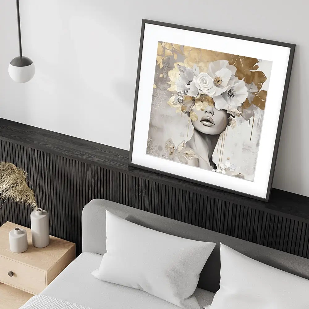Bella Square Framed Art Print Bella Square Framed Art Print wall art product Bella Eve