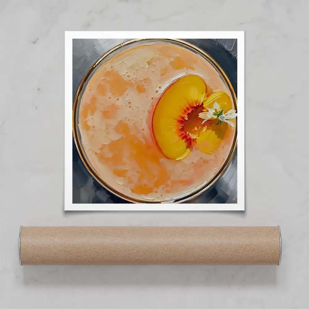 Bellini Cocktail Square Art Print Bellini Cocktail Square Art Print wall art product David Alexander Elder