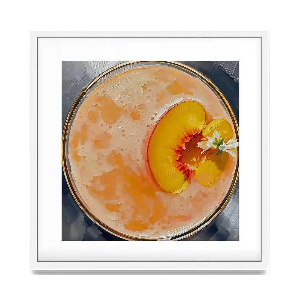 Bellini Cocktail Square Framed Art Print Bellini Cocktail Square Framed Art Print wall art product David Alexander Elder