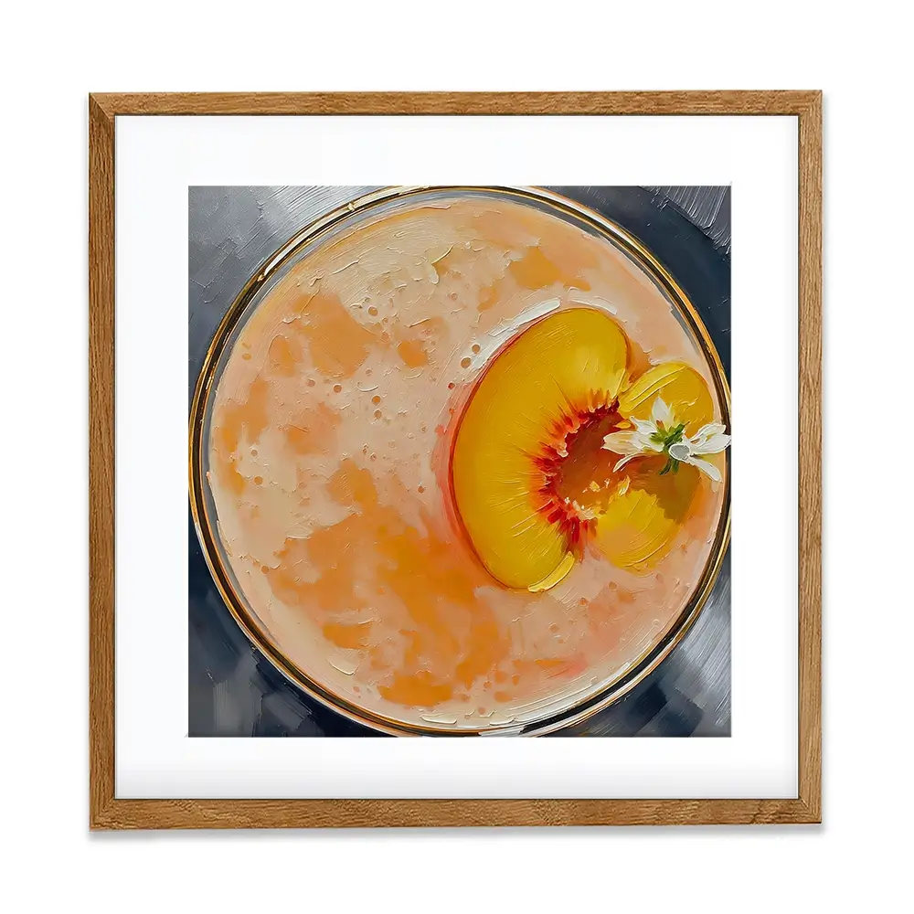 Bellini Cocktail Square Framed Art Print Bellini Cocktail Square Framed Art Print wall art product David Alexander Elder