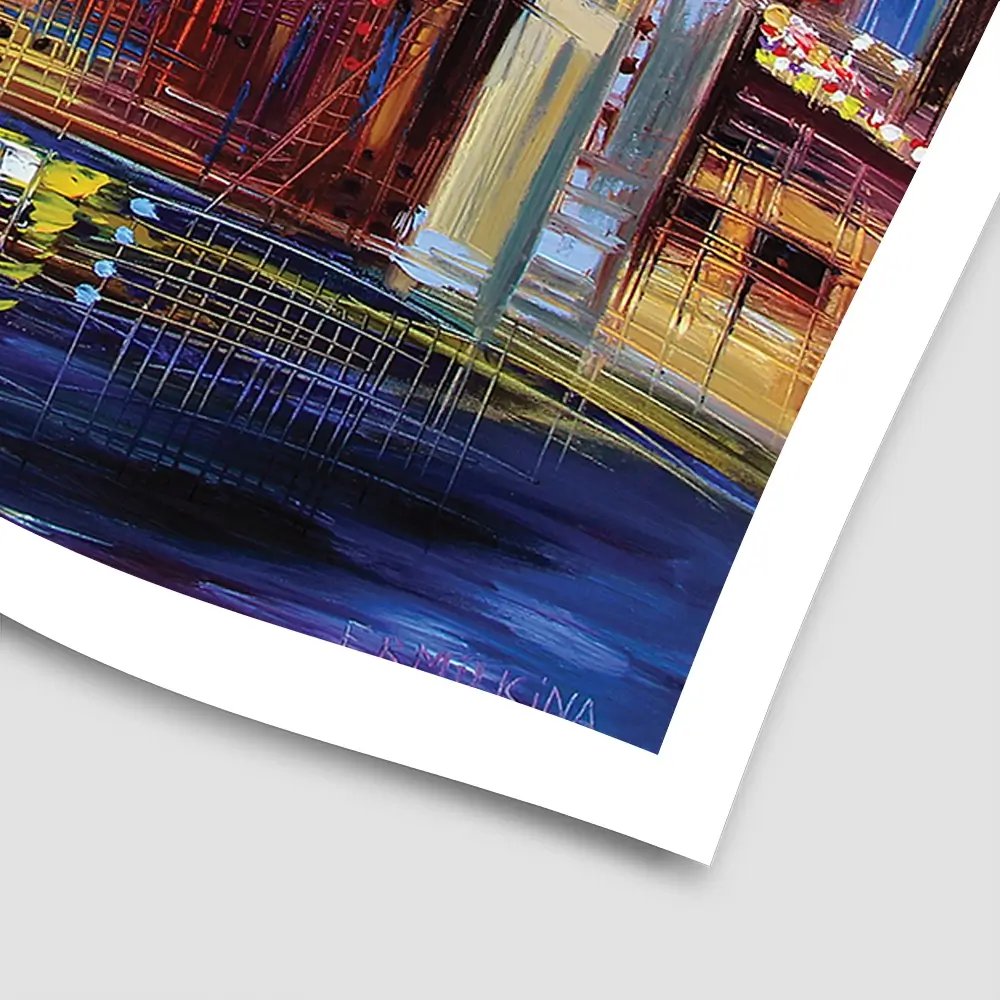 Print Benjamin Benjamin Franklin Bridge Square Art Print